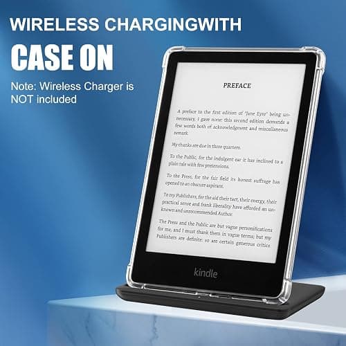 CoBak Clear Case for All-New Kindle Paperwhite 11th Gen 2021 & Signature Edition(6.8") - Lightweight, Scratch-Proof Silicone Back Cover, Clear thumbnail 5
