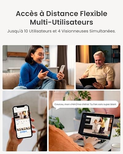 Reolink 4MP Interieur Caméra Surveillance WiFi – Vue à 360°, Suivi Automatique, Détection IA (Personne/Animal/Pleurs), Audio Bidirectionnel, Vision Nocturne, Mode Privé, sans Abonnement – ​​E1 thumbnail 7