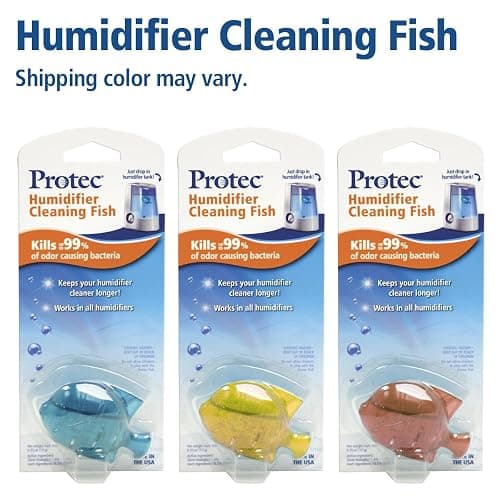 Protec Humidifier Cleaning Fish, Tank Cleaner, Fights Slime & Odor, Lasts 30 Days, 1 Count, Color May Vary thumbnail 3