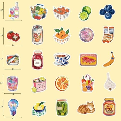 100 PCS Vintage Aesthetic Stickers Cute Coquette Stickers Food Sticker Journaling Scrapbooking Sticker Pack for Adult thumbnail 3