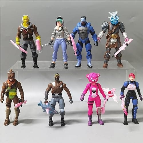 Myatou 8-Piece Video Game Action Figures Set Cake Toppers,with Weapons Toy Figurines Set for Game Fans Gifts Home Decorations thumbnail 7