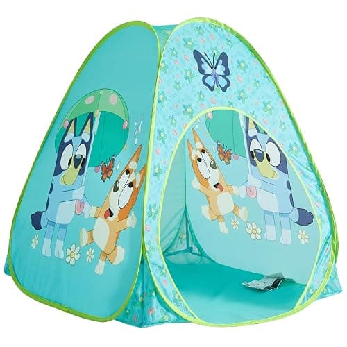 Bluey 3-Piece Adventure Slumber Set – Pop-Up Play Tent, Pillow & Flashlight, Fun Indoor Playhouse for Kids Ages 3+, Perfect for Sleepovers, Camping, or Bedroom Play - Bluey - Image 1