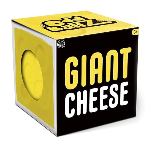 Giant Cheese Stress Ball: A squeezable stress buster that looks like a block of cheese! thumbnail 2