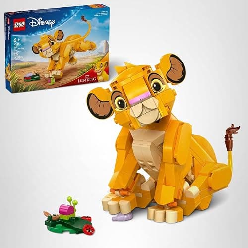 LEGO Disney Simba The Lion King Cub Building Toy - Collectible Play & Display Set - 6 Year Old Girl & Boy Birthday Gift - Detailed Model of Disney Simba - 43243 thumbnail 7