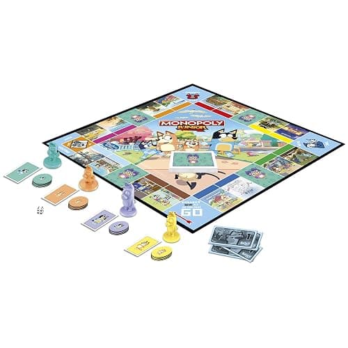 Hasbro Gaming Monopoly Junior Bluey Edition Board Game | Kids Play as Bluey, Bingo, Mum & Dad for Girls & Boys | Ages 5+ (Amazon Exclusive) thumbnail 12