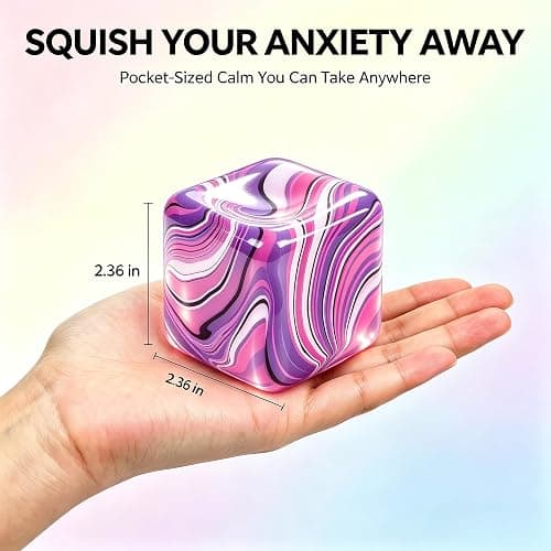 1 Pack Fidget Toys Squishy Stress Cube, Stress Balls for Kids Adults Squishies Stress Relief, Sugar Sensory Toys for Kids with Autism, Fidgets for Classroom Prize Toys thumbnail 2