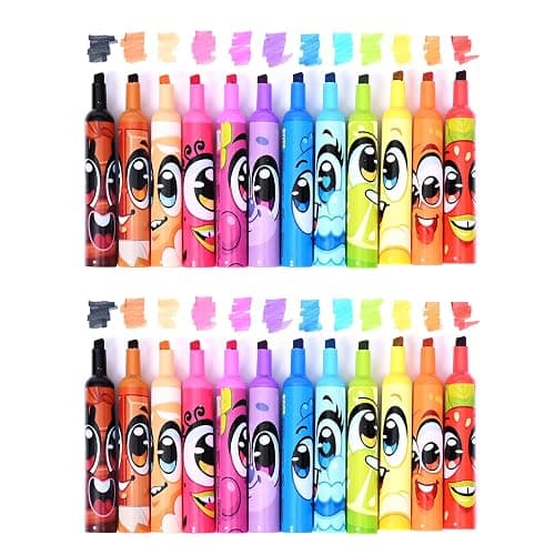 Scentos Scented Chisel Tip Markers 24 Pack, With Fruit Scent, 12 Assorted Colors, Different Fruity Each, Washable Markers, Marker for Kids, for Posters and Science Fairs, Super Washable Ink. thumbnail 3