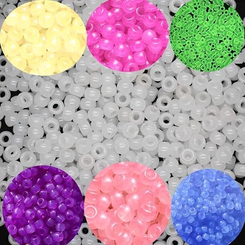 nikkiGUO 2500 PCS Pony Beads Jewelry Making Kit – 96 Colors, UV Color Changing & Glow Alphabet Beads, Heart Bow Crystal String, Tools, Gift Box for DIY Bracelets, Necklaces thumbnail 9
