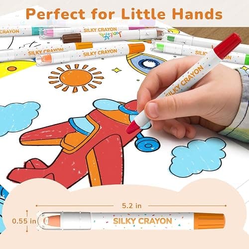 JUPITEARTH 36 Color Twist Crayons for Toddlers 1-3 and Kids 4-8, Non-Toxic Washable Crayons 2-4, Ultra-Silky Easy-Grip Art Supplies, Ideal Coloring Gift for Boys and Girls thumbnail 4