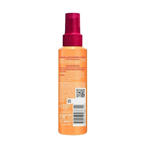L'Oréal Paris Elvital Hitzeschutzspray für langes, glattes Haar, Leave-In Haarkur gegen Frizz, Ohne Ausspülen, Mit Vitaminen und Rizinusöl, Dream Length Defeat The Heat, 1 x 150 ml thumbnail 2