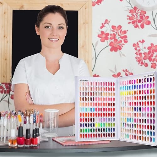 Eyxformula 308 Grids Nail Color Display Book for Swatches, Includes 360 False Tips - Professional Nail Polish Sample Organizer for Salons & DIY Manicure Practice, Muestrario de Uñas thumbnail 4