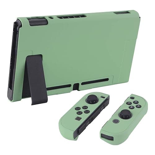 eXtremeRate PlayVital Back Cover for Nintendo Switch Console,Joycon Handheld Controller Separable Protector Hard Shell,Dockable Protective Case for Nintendo Switch - Matcha Green (NOT for Switch 2) thumbnail 5