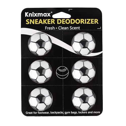 Knixmax Shoe Deodorizer Balls Strong, Odor Eliminator for Sneaker Gym Bag Closet Locker, Work Boot Drawer Freshener, Unpleasant Smell Remover Ball for Men Women Teens, 6 Packs & Multi Scents - Image 1