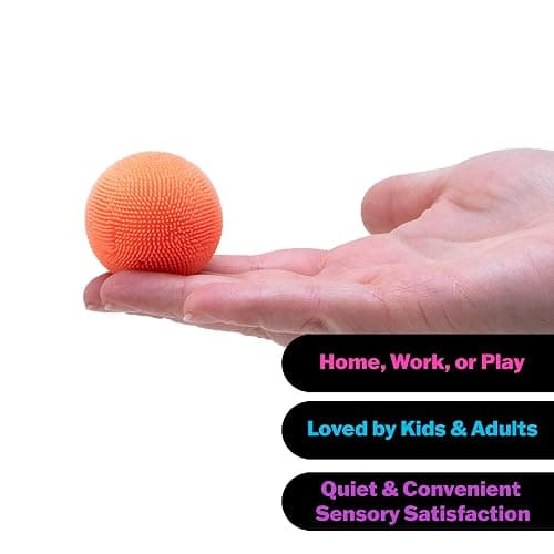 Schylling Teenie NeeDoh Fuzz Ball - Mini Sensory Toy with a Velvet Texture and Soft Cloud Squish - Ages 3 and Up - Color May Vary; Three Fuzz Balls Per Pack thumbnail 4
