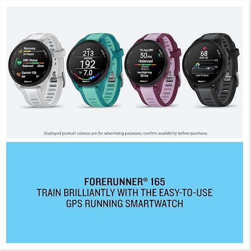 Garmin Forerunner 165 Music GPS 43mm Running Smartwatch, Lightweight, AMOLED Touchscreen, Advanced Training & Insights, Safety & Tracking Features, up to 11 days Battery Life, Whitestone thumbnail 7