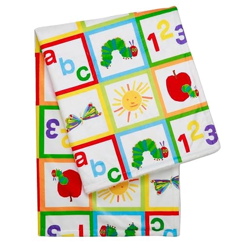 2 Ply Plush Baby Blanket, Reversible World of Eric Carle The Very Hungry Caterpillar Print (Multi-Colored, 30 in. x 40 in.) thumbnail 3