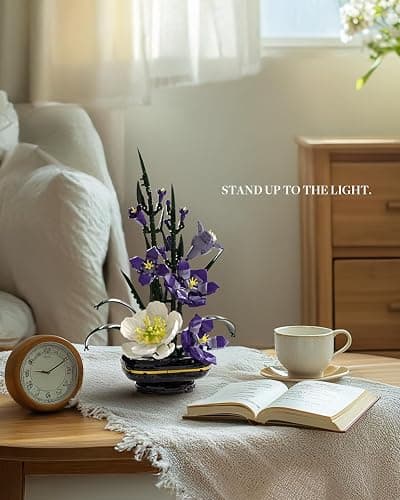 Nifeliz Gladiolus Flower Building Set, Botanical Flower Model Toy for Adults, Home and Office Table Décor, Nature-Inspired Gift for Plant Lovers (478 PCS, NF10332) thumbnail 3