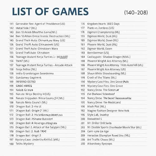 DS Game, 208 in 1 Game Cartridge Multicart, Game Pack Card Super Combo for DS DSL DSi 3DS 2DS XL/LL thumbnail 6