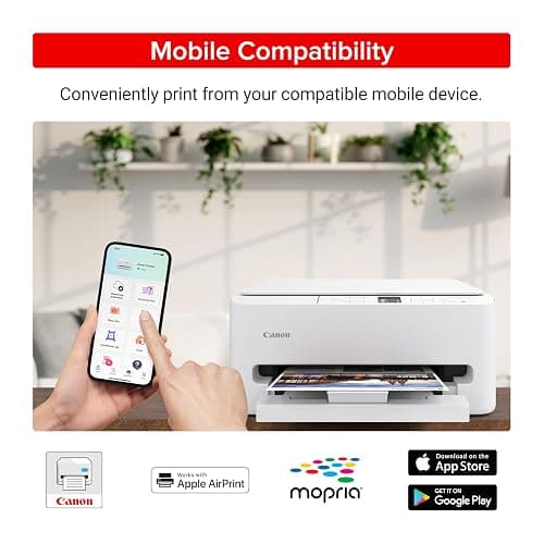 Canon PIXMA TS6520 Wireless Color Inkjet Printer Duplex Printing, White – Home Printer with Copier/Scanner, 1.42” OLED Display, Intuitive Control Panel, Compact Design thumbnail 5
