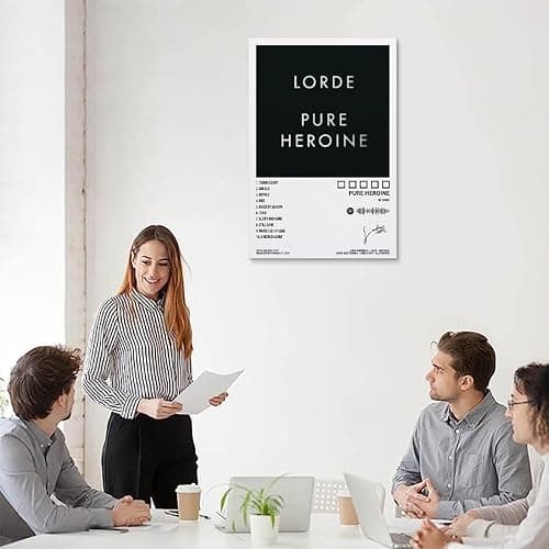 FIMGLK Lorde Poster Pure Heroine Album Cover Posters for Room Aesthetic Canvas Wall Art for Teens Room Decor12x18inch(30x45cm), Unframe-style-1 thumbnail 5