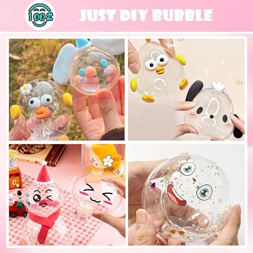 Nano Tape Bubble Kit, Color Double Sided Tape Elastic Bubbles DIY Craft Kit, Squishy Ball, Party Favors and Fidget Toys for Girls, Boys, Kids,Christmas Stocking Stuffers, 5PCS thumbnail 6