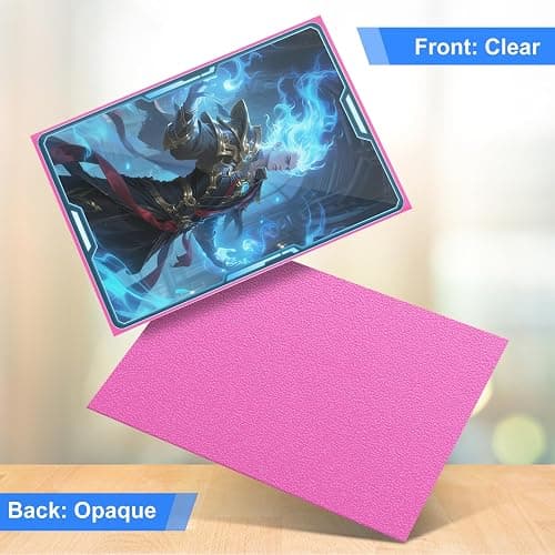 Pink Card Sleeves Fit for MTG, 300 Pieces Standard Card Sleeves for Trading Card Sports Cards Baseball Cards TCG Yugioh Magic(66x91mm), Affordable Sturdy and Nice Shuffling thumbnail 5