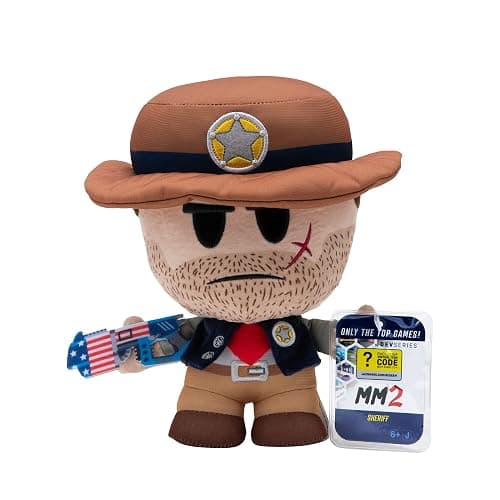 DevSeries Murder Mystery 2 Collector Bundle - Three Exclusive Virtual Item Codes with Sheriff Plush, Nikilis Squooshems, and Running Victor Hanger thumbnail 3
