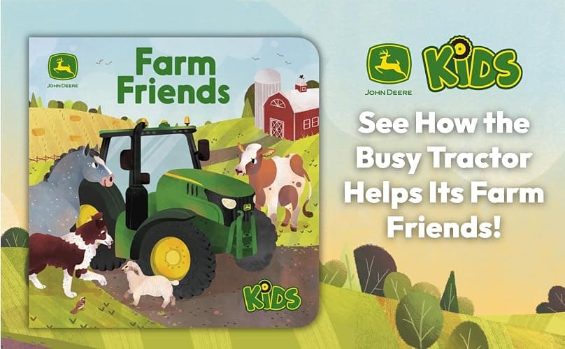 John Deere Kids Farm Friends Lift-a-Flap Board Book - Busy Tractor Helps Its Friends on the Farm thumbnail 2