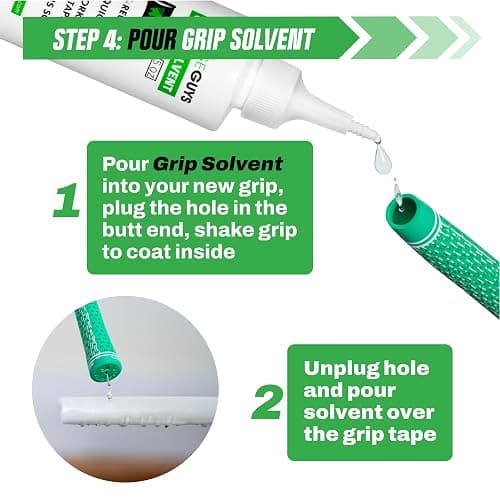 Wedge Guys Golf Grip Kits for Regripping Golf Clubs - Professional Quality - Options Include Hook Blade, 15 or 30 Tape Strips, 5 or 8 oz Solvent, Grip Tape Remover, Bench Vise & Rubber Clamp thumbnail 5