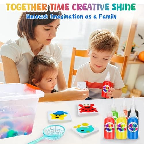 Magic Water Elf Toy Kit– 20 Magic Gels (2 Glow-in-The-Dark) & 18 Sea Creature Molds, DIY Aqua Fairy Water Gel Crafts Toy, Make Water Pets & Squishy Figures, Fun Birthday Gift for Kids Ages 3+ thumbnail 3