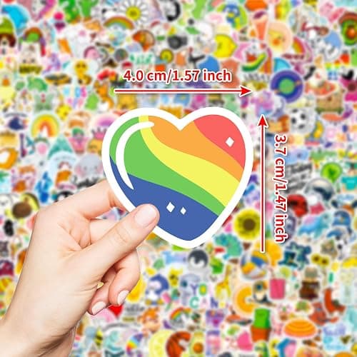 1000 pcs/Set Random Theme No Repeated Cute Cartoon Stickers for Kids Teens- Small Waterproof Vinyl Decals for Laptop, Scrapbooking, DIY Crafts - Adorable Animal & Fantasy Theme Sticker Pack Gift/Deco thumbnail 2