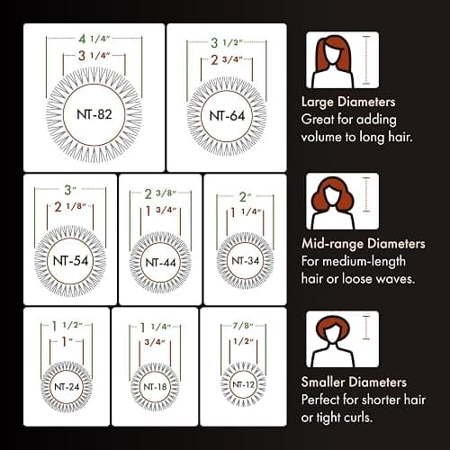 Olivia Garden NanoThermic Ceramic + Ion Round Thermal Hair Brush - Not Electrical - Professional Blowout Brush for Normal to Thick Hair thumbnail 6