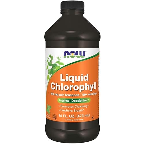 NOW Foods Supplements, Liquid Chlorophyll, Super Concentrated, Internal Deodorizer*,Boost Energy, Mint Flavor, 16-Ounce - Image 1