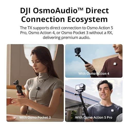 DJI Mic Mini (2 TX + 1 RX), Detail-Rich Audio, Wireless Lavalier Microphone for Camera/Android, 2-Person Vlog, Team Production thumbnail 5