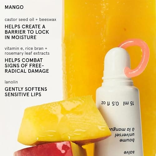 Glossier Balm Dotcom Hydrating Tinted Lip Balm - Universal Salve, Up to 12Hr Moisture for Dry Lips, Cuticles & Skin - Lanolin, Beeswax & Castor Oil - Mango, Tropical Peach Tint, 15ml thumbnail 4