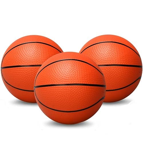 Amarlozn 5" Mini Foam Basketball Set, 3 PCS Orange, Ideal for Kids, Toddlers, Beach, Pool, Indoor & Outdoor Play - Image 1