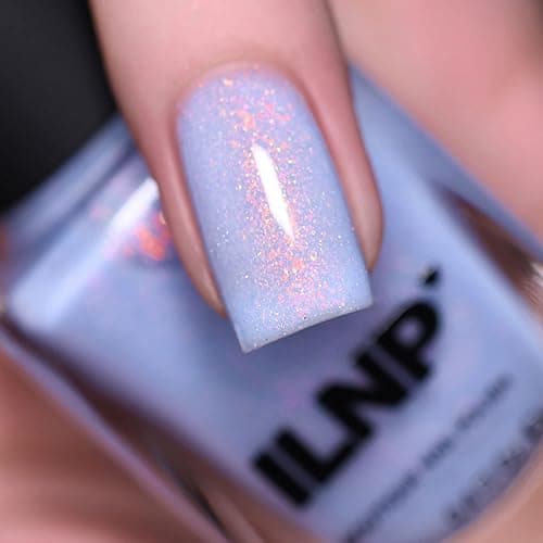 ILNP Rainshower - Pastel Periwinkle Blue Shimmer Nail Polish thumbnail 3