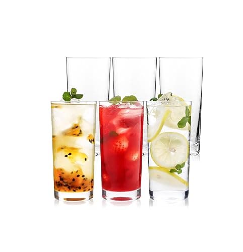 OUWO Highball Glasses Set of 12, 16oz Tall Drinking Glasses, Water Glass for Kitchen, Tom Collins Glasses, Mojito Glass Cups, Cocktail Glasses for Bar Glassware thumbnail 7