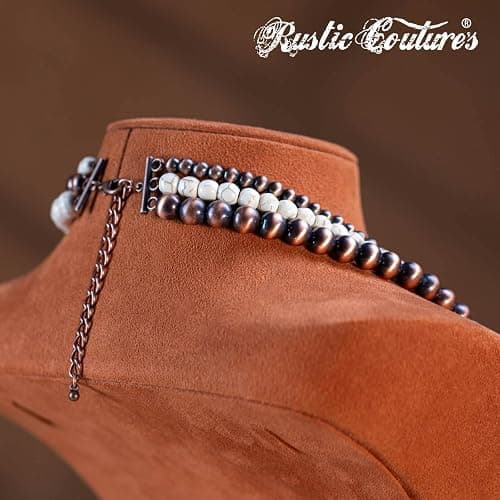 Rustic Couture's Western Jewelry Set for Women Cowgirl Vintage Western Necklace Earring thumbnail 3