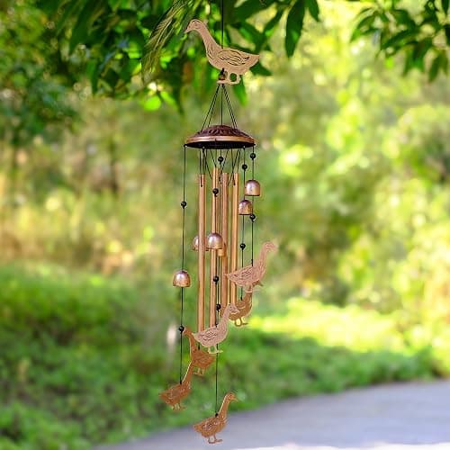GDNSFIT Duck Wind Chimes for Outside, Metal Windchimes Outdoors, Duck Gifts for Women/Men, Memorial/Birthday Gifts, Garden Decor for Outside, Patio or Yard, Durable Chimes for Outdoors thumbnail 7