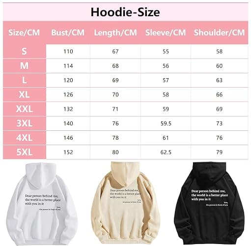 You are Enough Hoodie, Dear Person Behind Me Hoodie, You are Enough Graphic Sweatshirt Hoodies Women thumbnail 3