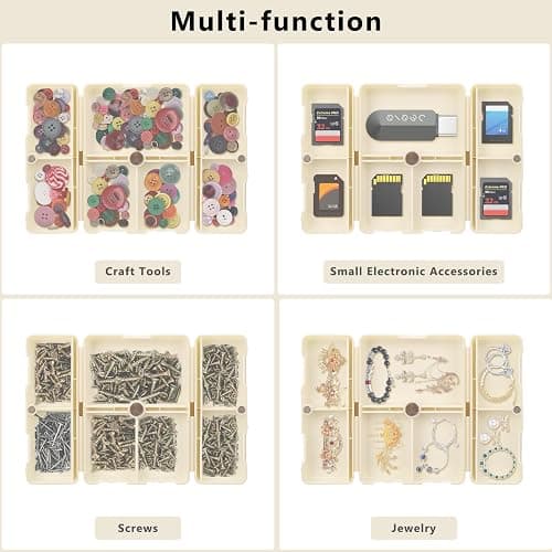FYY Daily Pill Organizer, 7 Compartments Portable Pill Case Travel Pill Organizer,[Folding Design] Pill Box for Purse Pocket to Hold Vitamins,Cod Liver Oil,Supplements and Medication-White thumbnail 8