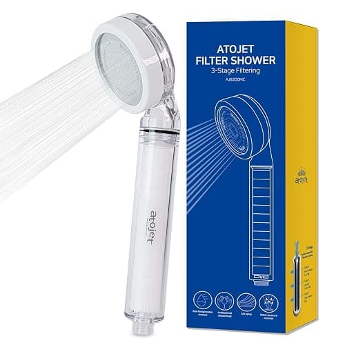 Atojet Filter Showerhead Inspired by Korea’s Beauty Culture – Pure Carbon Filters for Softer Skin & Smoother Hair | Carbon Composite Filter | Single Showerhead (AJ8200MC-SNG-1) - Image 1