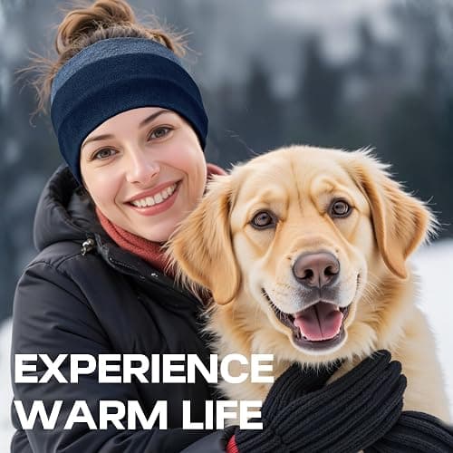 Sukeen Ear Warmer Headband for Women, Double-Layer Warm Winter Headbands for Women, Ear Muffs for Running Cycling Sports thumbnail 7