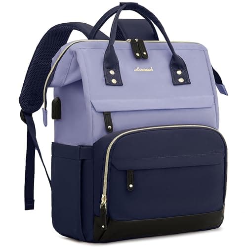 LOVEVOOK Laptop Backpack for Women, 15.6 Inch Work Business Backpacks Purse With Large Capacity, Waterproof Nurse Bag College Bookbag for School, Waterproof Casual Daypack for Travel - Image 1