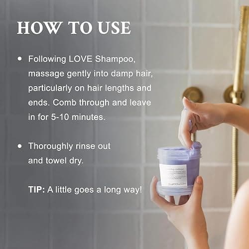 Davines LOVE Smoothing Conditioner, Smoothing Formula for Frizzy or Coarse Hair, Soften and Nourish thumbnail 3