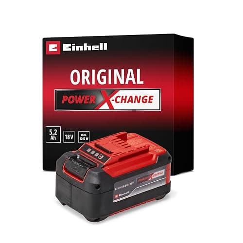 Einhell batería 18V 5.2Ah Power X-Change Plus - Li-Ion, 18V, para Todos los Dispositivos PXC, indicador de Nivel de Carga LED, Sistema de gestión de batería proactivo, sin autodescarga, sin Cargador - Image 1