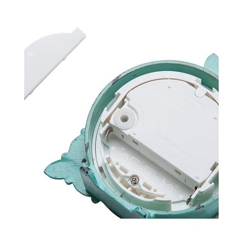 NIKKY HOME Vintage Pewter Quartz Mini Table Clock with Crystal Shining Rhinestone, 2.87 x 1.37 x 3.87 Inches, Aqua thumbnail 10