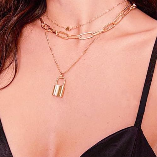 NEWITIN 69 Pieces Gold Jewelry Set for Women Fashion Costume Jewelry Gold Plated Necklace Bracelet Earrings Set for Women thumbnail 5