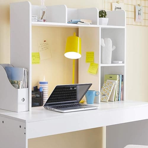 Classic Dorm Desk Bookshelf - White thumbnail 6